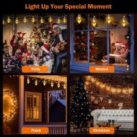 Luz De Árbol De Navidad LED Esférica Decorativa Cadenas De Luces Batería Incluida Para Decoración De Habitaciones Y Hogar - details 10