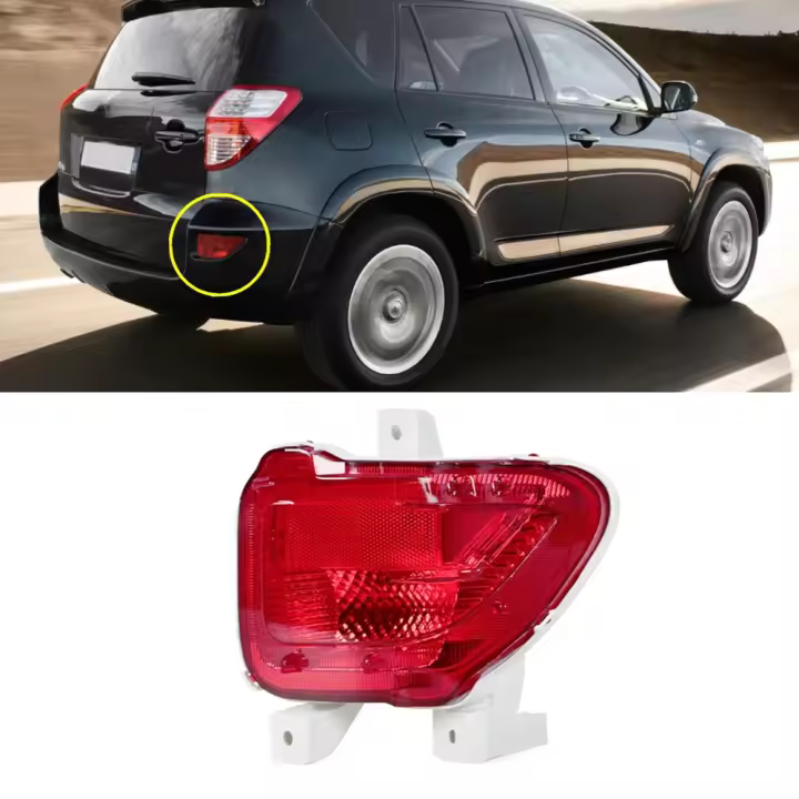 Luces De Reflector Trasero Para Toyota RAV4 2005-2012 Sin Bombilla Luz De Freno Y Señal Calentadora 81456-42010 81457-42010 Pieza - 1