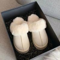 Botas De Piel De Vaca Para Mujer Invierno 2024 Moda Casual Coreana Versátil Cómodas Baotou Malla Roja Planas Abrazaderas De Lana Algodón - details 1