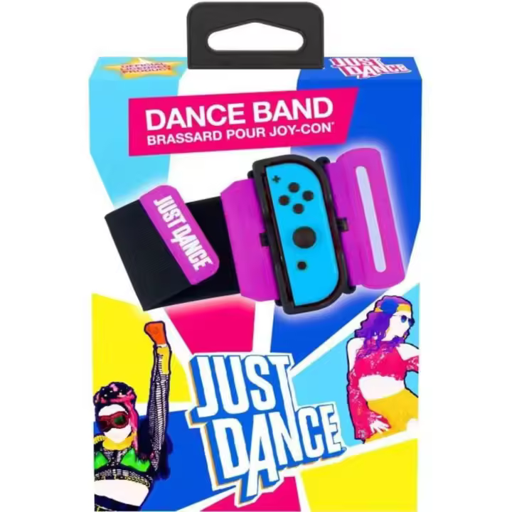 Subsonic - Just Dance 2023 / 2024 - Brazalete Banda de Baile Oficial, Muñequera Elástica Ajustable Velcro para el Mando JoyCon con Ranura Accesorio para Joy-Con Nintendo Switch OLED - 1