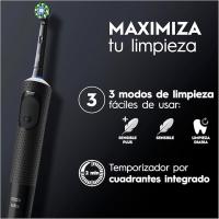 CEPILLO DENTAL ELÉCTRICO BRAUN VITALITY PRO / COLOR NEGRO / 3 MODOS DE CUIADOS / TEMPORIZADOR INTEGRADO - details 2
