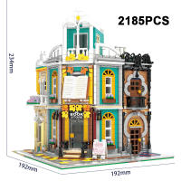 Bloques De Construcción Creativo De Esquina Tienda De Libros Estación De Mantenimiento Modelo Arquitectónico Ciudad Calle Venta Regalo Para Niños Micro Bloques De Construcción Unisex ABS No Electrónicos - details 7
