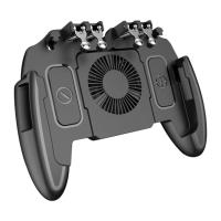 Controlador De Juego PUBG Mobile Joystick L1R1 Trigger Gamepad Para COD iOS Android Seis Dedos Gamepad De Disparo Móvil Con Ventilador De Enfriamiento - details 9