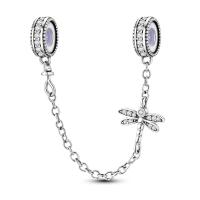 Nueva Cadena De Seguridad Platinada En Plata Con Encantos De Gato Rosa Luna Y Estrella De Silicona Para Pulseras Y Collares DIY Colorido - details 15