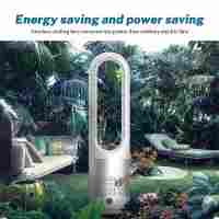 Ventilador sin aspas, silencioso, con oscilación automática del caudal del aire, 40W de potencia y control táctil y remoto para regular las , el temporizador de hasta 8h y - details 3