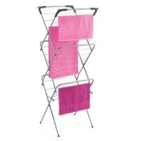 ARISE SHOP-Tendedero de Metal con 3 Alturas para secar la Colada de 129 x 47 x 44 cm. Tendal para Secado de Ropa, válido para Interior o Exterior,Color Aleatorio - details 1