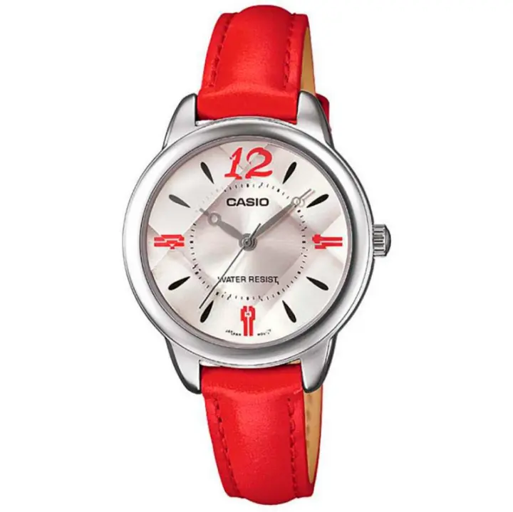 Casio  Ltp-1387l-4b1 Reloj De Pulsera Analógico Para Mujer Color Rojo - 1