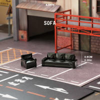 Kicarmod Kit De Mesa Y Silla De Sofá a Escala 1/64 Paquete Con Escenas Arquitectónicas Y Modelos De Coches a Escala Compatible Para Juegos De Figuras De Acción - details 4