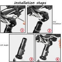 Extensor De Manillar De Bicicleta 12cm Elevación De Rueda Para MTB Mountain Bikes Ciclismo Parte Negra Aleación De Aluminio - details 5