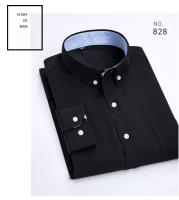 Camisa Casual Para Hombre De Algodón Oxford Con Rayas Y Bolsillo En Soltero Cuello Botón Manga Larga Ajustada Y Cómoda En Colores Variados - details 9