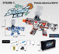 Lanzador de bolas de gel, lanzador eléctrico de bolas, bola automática con gafas de seguridad, actividades al aire libre, juego de equipo, regalos de navidad papá noel regalo reyes magos juguete para niños y niñas, a partir de 8 años - details 4