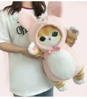 Muñeco De Peluche De Mofusand Tiburón Gato Panda Conejo Dibujos Animados Cojín De Abrazo Decoración De Habitación Regalo De Cumpleaños Kawaii - details 13