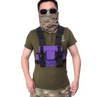 Rig De Pecho Exterior Bolsa De Almacenamiento Para Radio De Dos Maneras Accesorios De Caza Funda De Cinturón EDC Porta Walkie Talkie Bolsa De Mochila De Nylon - details 9