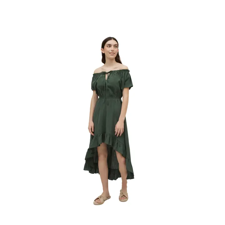 Ysabel Mora - Vestido asimétrico verde - 1