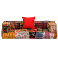 vidaXL Puf modular de 2 plazas Cojín Decorativo de Asiento Cojines de muebles de salon - details 0