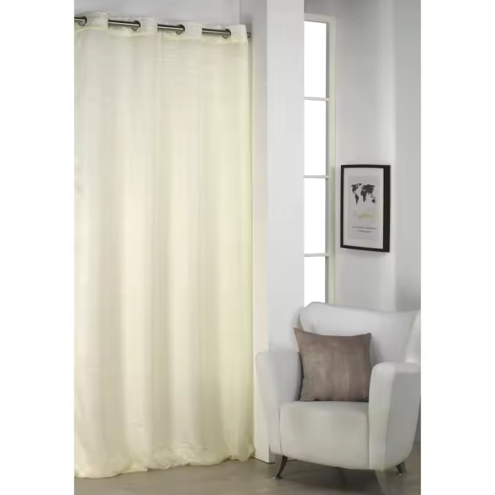 Novotextil Cortina de Visillo Tul Translúcido 140x260cm Ideal Aportar Luz Natural a tu Hogar Material Suave Resistente Perfecta Dormitorios Salones Comedores Diseño Elegante Moderno Proporciona Privacidad sin Sacrificar la Luminosidad Fácil de Lavar - 1