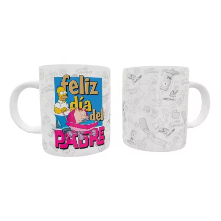 TOCAREGALAR. Taza Especial Día del Padre. Los Simpson. Para el Homer de la casa.  Regalo Original. Detalle Único. - 1