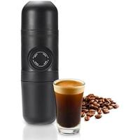 Cafetera espresso manual portátil-Cafetera espresso Manual de 8 barras de presión, tamaño compacto para viajar/camping - Manómetro y Cuchillo incluidos-Maple inoxidable - Compatible con cápsulas reutilizables - details 0