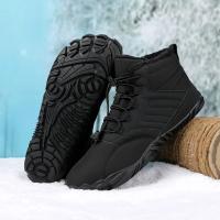Botas De Invierno Cálidas Para Hombres Y Mujeres Zapatos Casuales De Peluche Algodón Para Trekk Ing Climbing Trabajo Bota De Tobillo Alto - details 0