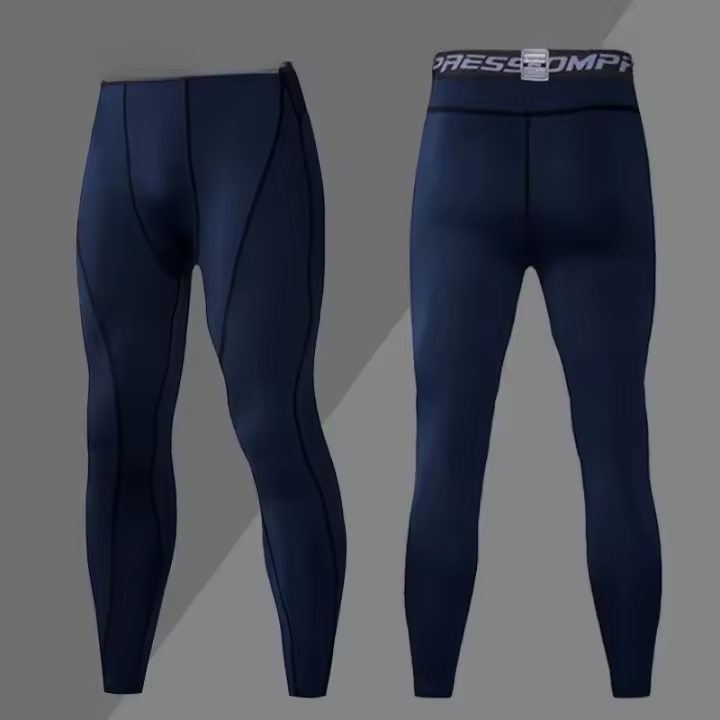 Pantalones De Running Para Hombre Fitness Adecuados Para Gimnasio Atletismo Yoga Trousers De Compresión Secado Rápido - 1