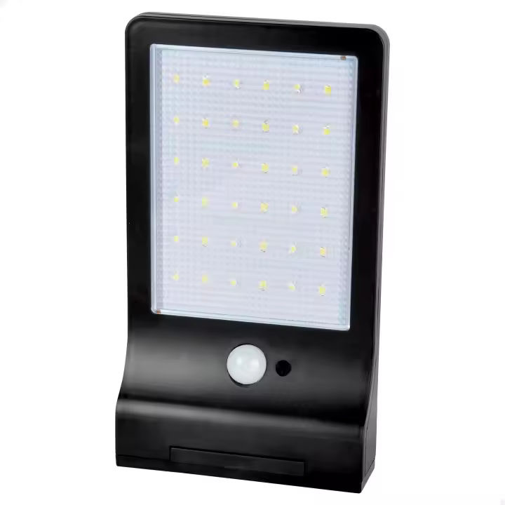 Foco solar exterior led con sensor de movimiento Aktive, luz continua entre 6 y 8 horas, 36 leds, de 300 lumens, Impermeable - 1