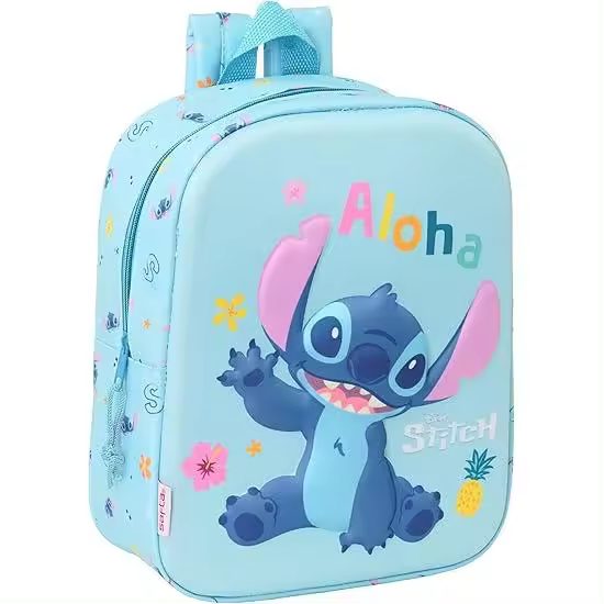Mochila de Guardería STITCH 3D 22x10x27 cm - 1