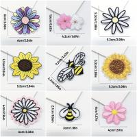 12pcs Parches Bordados De Hierro Para Reparación De Ropa Patch De Girasol Sol Pato Mariposa Animal Para Jeans Sombreros Bolsos Vestimenta - details 8