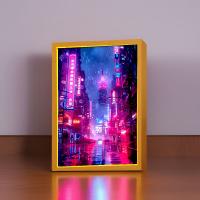 Marco De Fotos Con Iluminación LED De Ciudad Changsha Lámpara Nocturna Para Decoración De Habitación Luz De Mesa De Cama Regalo De Cumpleaños - details 1
