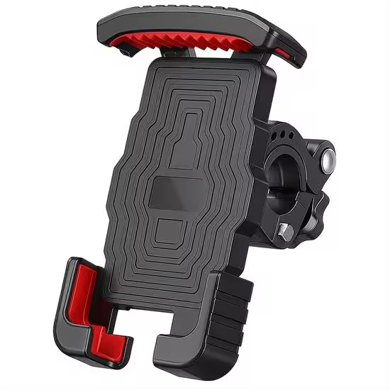 Soporte universal para motocicleta también para bicicleta, scooter, EBike Soporte para teléfono de motocicleta1 segundo de bloqueo Rotación de 360°Sin vibraciones Soporte resistente para teléfono móvil Robusto Accesorios para bicicletas - 1