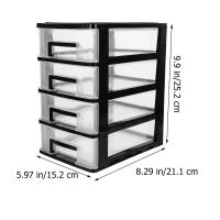 Organizador De Maquillaje Portátil De 4 Capas Para Escritorio Caja De Almacenamiento Mini Para Cosméticos Y Sundries - details 5