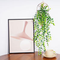 Arbustos Artificiales De Suculentas Colgantes Para Decoración De Pared Hogar Jardín Bodas Y Fiestas Falsas Plantas Verdes De Rattan Estilo Bonsái - details 0