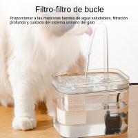 Fuente De Agua Para Gatos Ultra Silenciosa Con Filtro Automático USB Recirculación Filtrada Dispensador De Agua Para Gatos - details 6