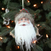 Adorno De Navidad En Forma De Santa Claus Para Árbol De Navidad Decoración Festiva De Textil Y Fibra Material No Personalizado Tema People - details 5