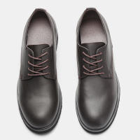 Zapatos Derbys Para Hombre De Cuero Genuino Ultraligeros Y Cómodos Moda Casual Negro Talla True Fit Material De Suela De Goma - details 9