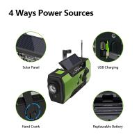 Radio portátil Power Bank Radio meteorológica de emergencia con NOAA/AM/FM USB/solar/manivela de carga alarma SOS y linterna, Radio meteorológica de emergencia - details 2