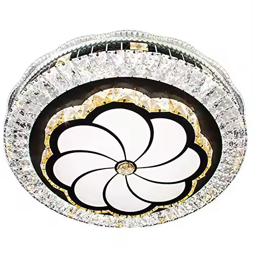 PLAFÓN LED DE CRISTAL DE VIDRIO Ø50CM CON 3 COLORES, 3000K / 4000K / 6000K - 1