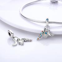Encantos De Cocodrilo Plateado En Plata Con Dibujo Colorido Encantos Colgantes Para Pulseras Y Collares Joyería DIY - details 126
