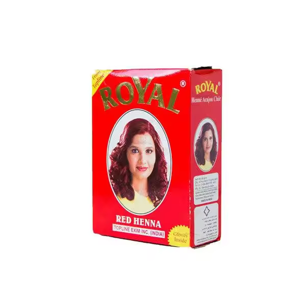Henna para pelo, Royal Henna, Negro, Marron, Rojo, 6 sobres - 1