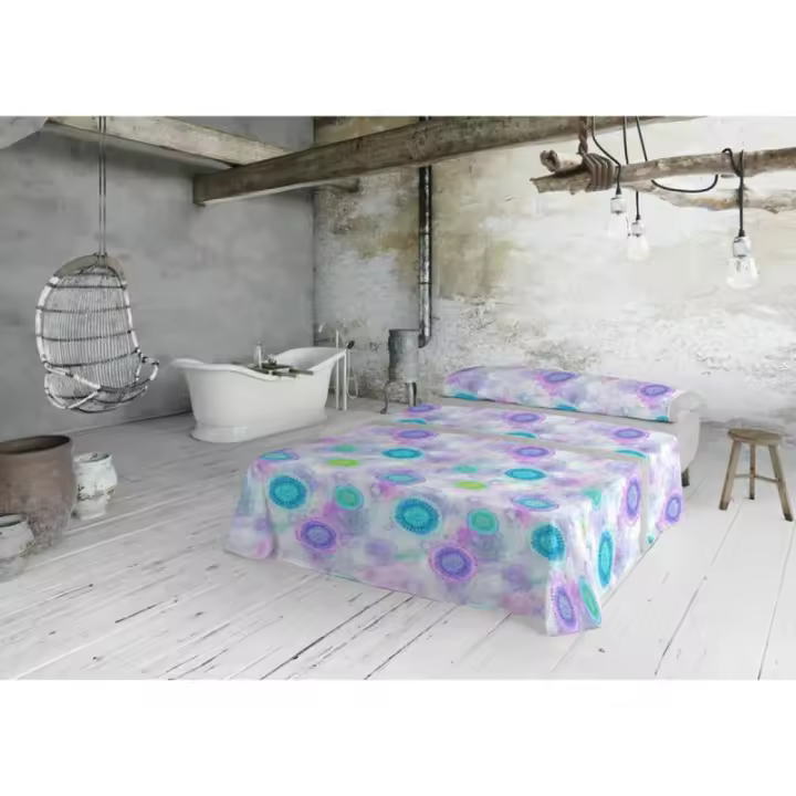 Lois - Juego de Sábanas Lois MARA Gris Cama de 105 - 1
