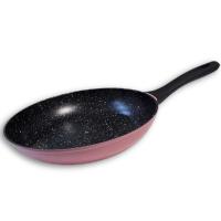 Sartenes de Cocina Color Rosa Elite, De Aluminio Forjado, Revestimiento Aspecto Piedra, Antihaderente Tricapa, Compatible con Gas, Vitrocerámica y Cocinas De Inducción, Libre De Pfoa - details 3