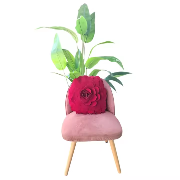 COJINES EN FORMA DE FLOR VARIOS COLORES CON MEDIDA 45*45  COMODO Y ELEGANTE PARA EL HOGAR - 1