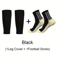 Calcetines De Fútbol Con Protección De Rodilla Para Hombres 2 Pares Antideslizantes Deportes Como Baloncesto Y Fútbol Talla Unica Ajuste Para 39-45 - details 1