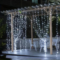 Luz Solar Impermeable 3Mx3M Con 8 Modos De Iluminación Para Decoración De Jardín Patio Puerta De Entrada Fiesta Navidad Boda Exterior - details 9