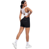 SSITO Pantalones cortos de Yoga para Mujer, Mallas de Gimnasio with Bolso fruncido en el asiento, medias rezadoras de beltera High, Pantones cortos SexIs with fruncido en el asiento para Cycling - details 12