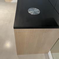 Tapa de cubo de basura, tapa de cubo de basura, tapa de basura con solapa ostilante de equilibrium Integrada Al Ras para - details 3