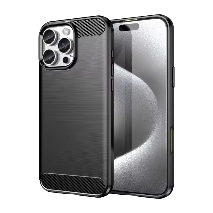 Funda Protectora de fibra de carbono para iPhone, carcasa antivolpes para iPhone 16 Pro Max - 1
