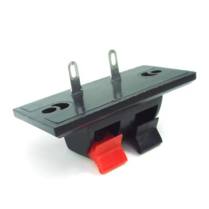 Conector De Terminales 2 En 1 20 Piezas Jack De Presión Con Resorte Para Altavoces Y Audio Clip De Conexión De 2 Pines - 1