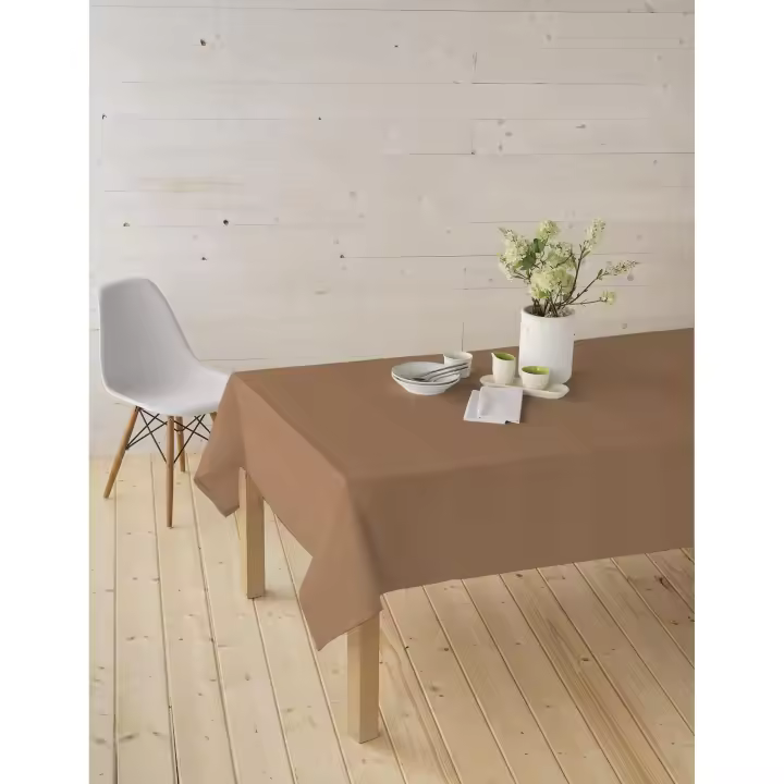 Decolux Homeware Mantel antimanchas tela algodón resinada confeccionada liso repele liquidos lavable exterior e interior - 1