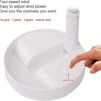 Ventilador Retráctil USB Recargable Plegable Portátil Mini Electrónico Ajustable Para Dormitorio Exterior Dispositivos De Enfriamiento - details 8