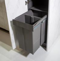 AZERO - Cubo Basura DE Gran Capacidad, para COCINAS, FIJACION Inferior Extraíble para MODULO DE 40, Color Antracita - details 3